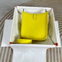 Hermes Evelyne III 17 Togo Lemon Yellow Leather Bag Gold H5634 - Default Title - View 3