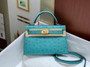 Hermès Kelly II Bag black Ostrich Leather - Color 1 - View 13