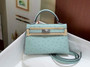 Hermès Kelly II Bag black Ostrich Leather - Color 1 - View 12