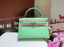 Hermès Kelly II Bag black Ostrich Leather - Color 1 - View 9