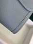 Hermes Jige 29cm Wallet Clutch In Epsom Leather Light Blue - Default Title - View 4