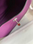 Hermes Lindy Mini Bag Purple Togo Leather Silver Hardware H8629 - Default Title - View 8