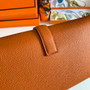 Hermes Jige 29 Wallet Clutch In Epsom Leather Orange - Default Title - View 7