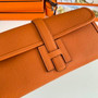 Hermes Jige 29 Wallet Clutch In Epsom Leather Orange - Default Title - View 6