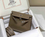 Hermès Kelly Danse II Dark gray Evercolor leather with silver - Default Title - View 2