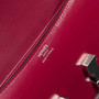 Hermes Constance Box Wine Red Leather Silver hardware H282682 - Default Title - View 4