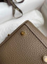Hermes Lindy Mini Bag Brown Togo Leather Gold Hardware H8640 - Default Title - View 8