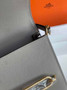 Hermès Mini Roulis Bag Gray Evercolor Gold Hardware H50333 - Default Title - View 6