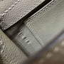 Hermès Kelly Danse II gray Evercolor leather with gold - Default Title - View 7