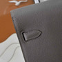 Hermès | Kelly Dépêche 36 Briefcase | Epsom Calfskin Leather | Dark Gray - Default Title - View 5