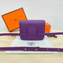 Hermes Constance Slim Wallet Dark Purple Epsom Leather Gold H082060 - Default Title - View 3