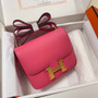 Hermes Constance Bag 19 Dark Pink Epsom Leather Gold H0839314 - Default Title - View 3