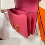 Hermes Constance Bag 19 Dark Pink Epsom Leather Gold H0839314 - Default Title - View 6