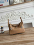 Hermes Lindy Mini Bag Apricot Togo Leather Silver H68649 - Default Title - View 1