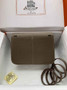 Hermes Halzan 25 Bag Dark Gray Togo Leather Silver H082165 - Default Title - View 3