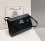 Hermes Kelly Bag Black Epsom Leather Silver Hardware - Default Title - View 4
