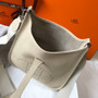 Hermès Evelyne III 29 Taurillon Clemence Shoulder Bag Ligth Gray Silver - Default Title - View 9