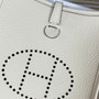 Hermes Evelyne III 17 Togo Beige Leather Bag Silver H5637 - Default Title - View 3