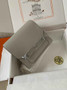 Hermès Mini Roulis Bag Light Gray Evercolor Silver Hardware H50328 - Default Title - View 2