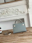 Hermes Kelly Bag 19 Epsom Leather Gray Silver H82324 - Default Title - View 2