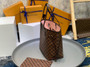 Louis Vuitton Neverfull MM Bag N41603 Damier Ebene Canvas Pink - Default Title - View 4