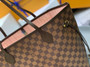 Louis Vuitton Neverfull MM Bag N41603 Damier Ebene Canvas Pink - Default Title - View 7
