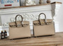 Hermès Birkin 25 Bag Light Gray Epsom Leather - gold - View 1