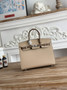 Hermès Birkin 25 Bag Light Gray Epsom Leather - gold - View 7