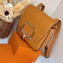 Hermès Della Cavalleria mini bag h085260 camel epsom leather silver - Default Title - View 2