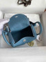 Hermes Lindy Mini Bag Blue Togo Leather Silver Hardware H8615 - Default Title - View 3