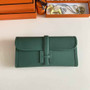 Hermes Jige 29 Wallet Clutch In Epsom Leather Green - Default Title - View 1