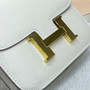 Hermes Constance Slim Wallet Beige Epsom Leather Gold H082086 - Default Title - View 5