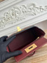 Hermès 24/24 Mini Bag Evercolor Swift Leather Wine Red Gold - Default Title - View 9