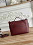 Hermès 24/24 Mini Bag Evercolor Swift Leather Wine Red Gold - Default Title - View 3