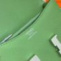 Hermes Constance Slim Wallet Green Epsom Leather Silver H082063 - Default Title - View 9