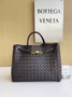 Bottega Veneta Medium Andiamo Bag 743572 Lambskin Coffee