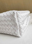 Bottega Veneta Medium Andiamo Bag 743572 Lambskin White