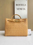 Bottega Veneta Medium Andiamo Bag 743572 Lambskin Tan