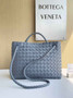 Bottega Veneta Medium Andiamo Bag 743572 Lambskin Blue