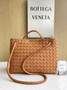 Bottega Veneta Medium Andiamo Bag 743572 Lambskin Brown