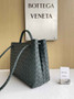 Bottega Veneta Medium Andiamo Bag 743572 Lambskin dark green