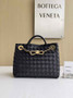 Bottega Veneta Small Andiamo Chain 786008 Lambskin Black