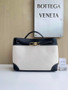 Bottega Veneta Medium Andiamo Bag 743572 Cotton Black Gold