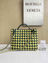 Bottega Veneta Small Andiamo Bag 743568 Lambskin Yellow Green