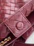 Bottega Veneta Small Andiamo Chain 786008 Lambskin Wine Red