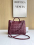 Bottega Veneta Small Andiamo Bag 743568 Lambskin Wine Red