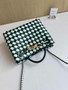 Bottega Veneta Small Andiamo Bag 743568 Lambskin White Green