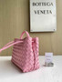 Bottega Veneta Small Andiamo Bag 743568 Lambskin Pink