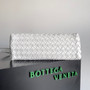 Bottega Veneta Small East West Andiamo 754990 Lambskin White