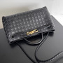 Bottega Veneta Small East West Andiamo 754990 Lambskin Black